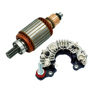 Rotor de marcha y porta diodos de alternador